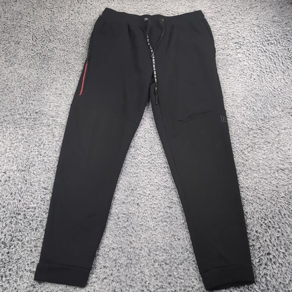 TapOut Pants Men Large Black Jogger Drawstring Tapered Sweatpants MMA UFC Y2K - Picture 3 of 9
